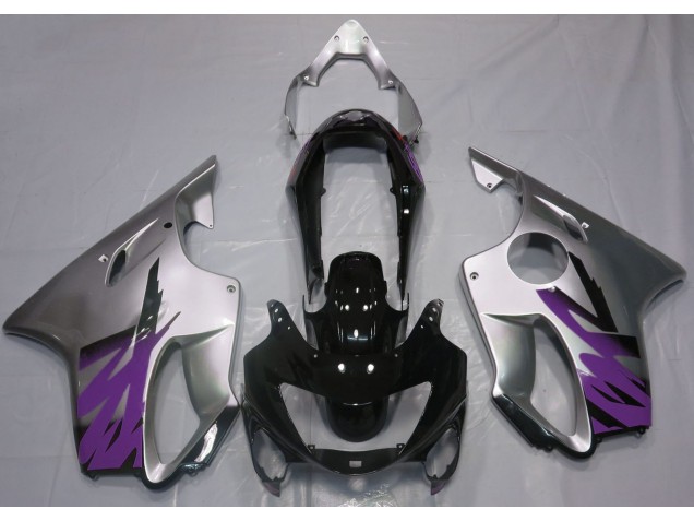 1999-2000 Gloss Silver & Purple Honda CBR600 F4 Motorcycle Fairings