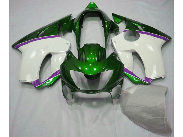 1999-2000 Lizard Green and Purple Honda CBR600 F4 Motorcycle Fairings