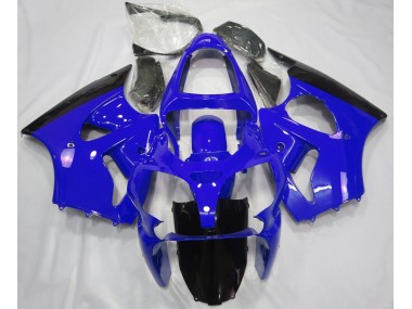 2000-2002 Gloss Blue & Black Kawasaki ZX6R Motorcycle Fairings