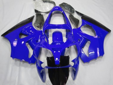 2000-2002 Gloss Blue & Black Kawasaki ZX6R Motorcycle Fairings