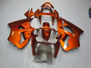 2000-2002 Orange Kawasaki ZX6R Motorcycle Fairings