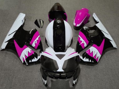 2002-2005 Pink Shark Kawasaki ZX12R Motorcycle Fairings