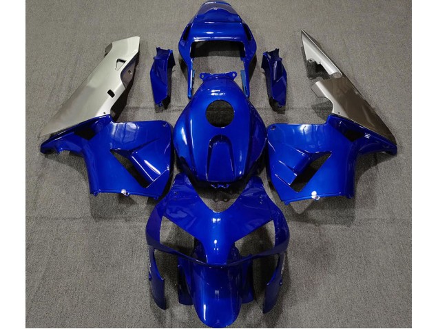 2003-2004 Deep Blue & Silver Honda CBR600RR Motorcycle Fairings