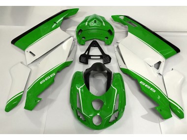 2003-2004 White Green and Black Ducati 749 999 Motorcycle Fairings