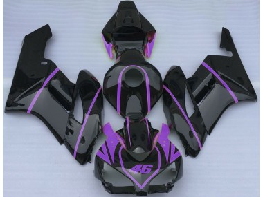 2004-2005 Gloss Black & Purple Honda CBR1000RR Motorcycle Fairings