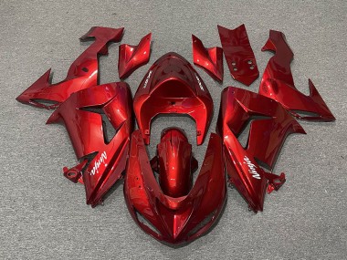 2006-2007 Candy Red Kawasaki ZX10R Motorcycle Fairings