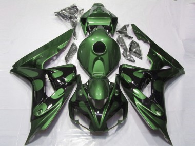 2006-2007 Gloss Green and Black Honda CBR1000RR Motorcycle Fairings