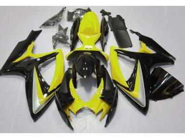 2006-2007 Gloss Yellow Debadged Suzuki GSXR 600-750 Motorcycle Fairings