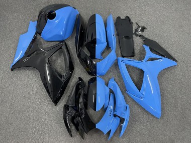 2006-2007 Half Blue and Black Suzuki GSXR 600-750 Motorcycle Fairings