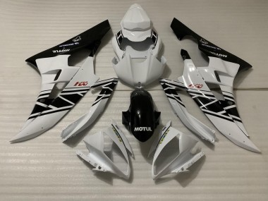 2006-2007 White Black Design Yamaha R6 Motorcycle Fairings