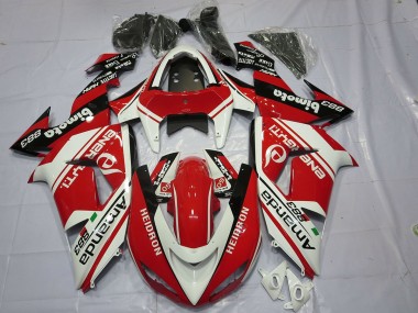 2006-2007 White Red Kawasaki ZX10R Motorcycle Fairings