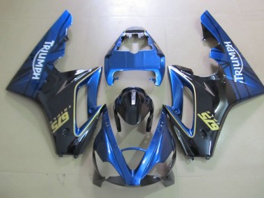 2006-2008 Blue and Black Triumph Daytona 675 Motorcycle Fairings