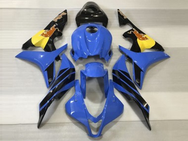 2007-2008 Blue & Orange Bull Honda CBR600RR Motorcycle Fairings