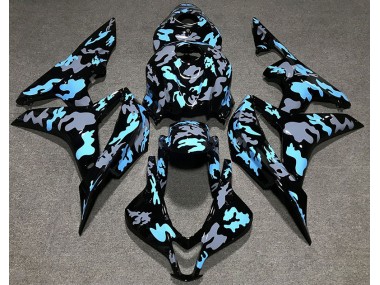 2007-2008 Custom Camo Blue Honda CBR600RR Motorcycle Fairings