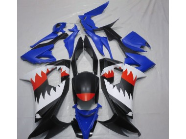 2008-2010 Blue Shark Kawasaki ZX10R Motorcycle Fairings