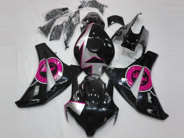 2008-2011 Gloss Black & Pink Honda CBR1000RR Motorcycle Fairings