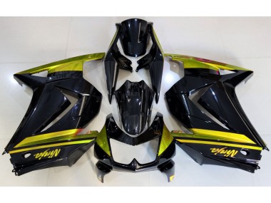 2008-2013 Gloss Black & Yellow Kawasaki Ninja 250 Motorcycle Fairings