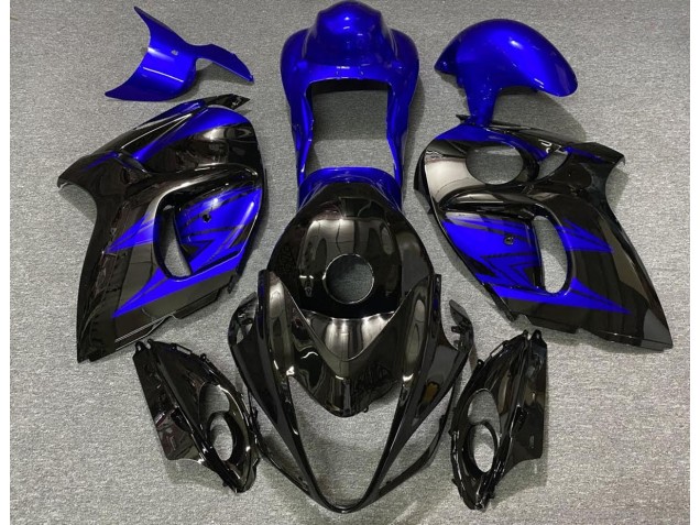 2008-2019 Gloss Black and Deep Blue Suzuki GSXR 1300 Motorcycle Fairings