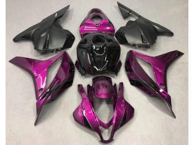 2009-2012 Deep Pink with Black Honda CBR600RR Motorcycle Fairings