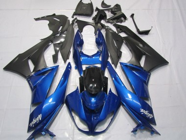 2009-2012 Gloss Blue Kawasaki ZX6R Motorcycle Fairings