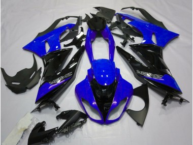 2009-2012 Gloss Blue and Black Kawasaki ZX6R Motorcycle Fairings