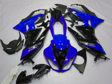 2009-2012 Gloss Blue and Black Kawasaki ZX6R Motorcycle Fairings