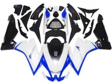 2010-2015 Gloss White & Blue Aprilia RSV4 1000 Motorcycle Fairings