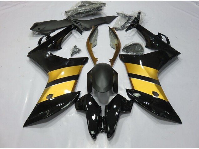 2011-2012 Gold Black CBR Design Honda CBR600F Motorcycle Fairings