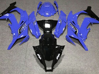 2011-2015 Gloss Blue & Logos Kawasaki ZX10R Motorcycle Fairings