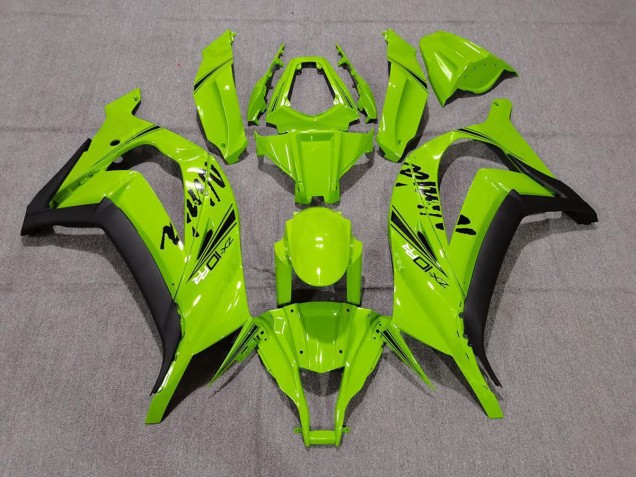 2011-2015 Gloss Green & Black Kawasaki ZX10R Motorcycle Fairings