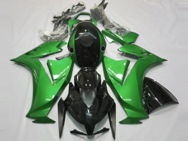 2012-2016 Gloss Black and Green Honda CBR1000RR Motorcycle Fairings