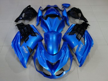 2012-2019 Vibrant Blue & Gloss Black Kawasaki ZX14R Motorcycle Fairings