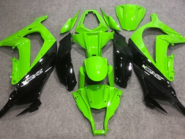 2016-2019 Bright Green & Green R Kawasaki ZX10R Motorcycle Fairings