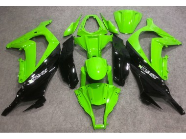 2016-2019 Bright Green & Green R Kawasaki ZX10R Motorcycle Fairings