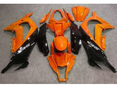 2016-2019 Gloss Orange and Black Kawasaki ZX10R Motorcycle Fairings