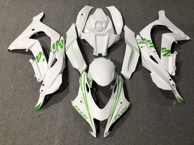 2016-2019 Pearl Green White Kawi Kawasaki ZX10R Motorcycle Fairings