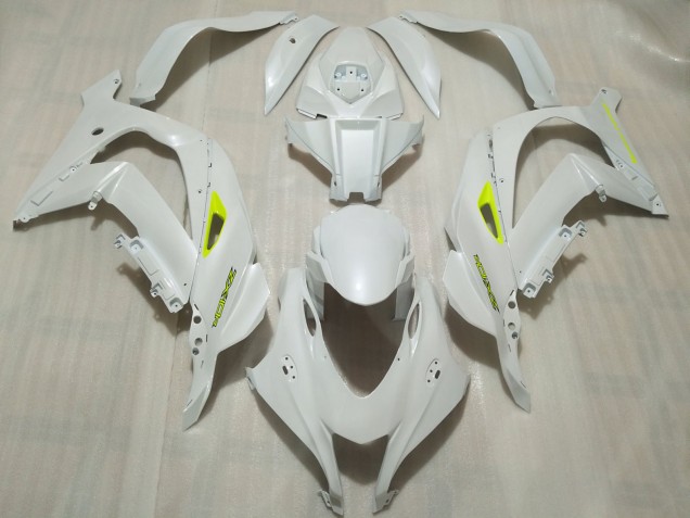 2016-2019 Pearl White Kawasaki ZX10R Motorcycle Fairings